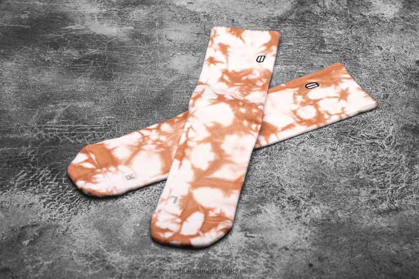 NOBULL chaussettes ras du cou (tie-dye) blanc & corail88R8PT2933