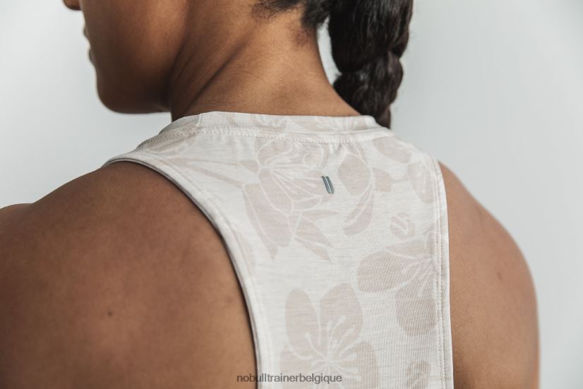 NOBULL débardeur col montant femme (fleur de cerisier) avoine88R8PT1804