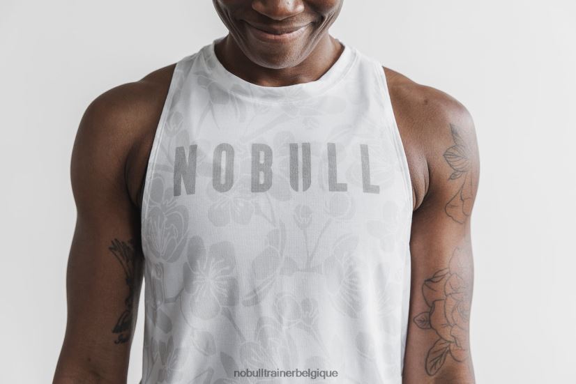 NOBULL débardeur col montant femme (fleur de cerisier) blanc88R8PT1805