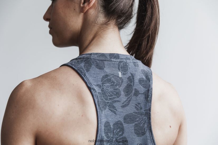 NOBULL débardeur col montant femme (fleur de cerisier) charbon88R8PT1806