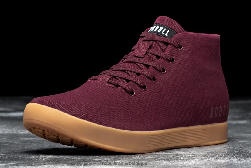 NOBULL basket mi-haute en toile pour femme cabernet88R8PT1432