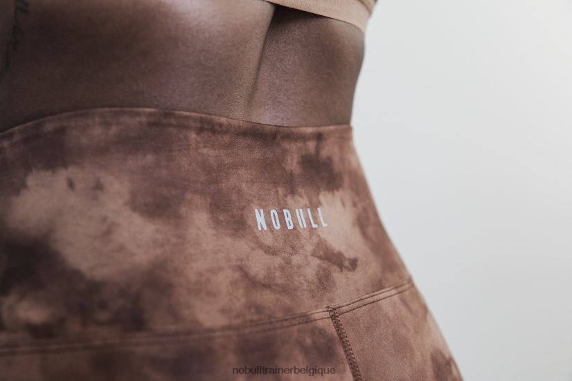 NOBULL collant taille haute (tie-dye) caramel et marron88R8PT2635