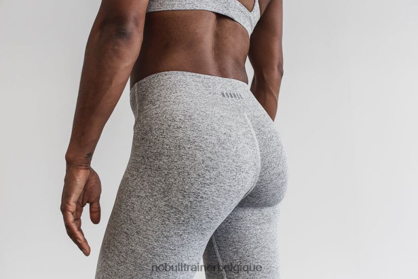 NOBULL crop taille mi-haute (peluche chiné) blanc88R8PT2591