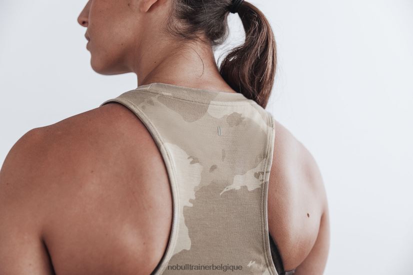 NOBULL débardeur col montant crossfit games 2022 femme taupe88R8PT1996