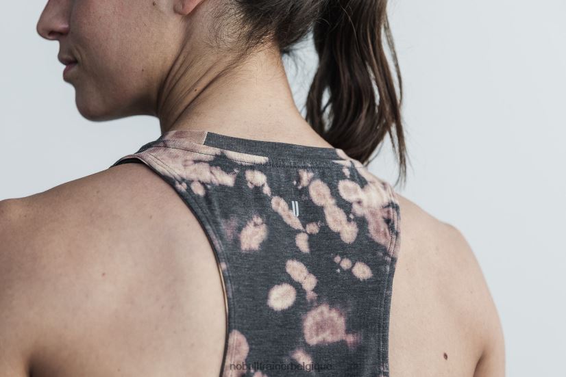 NOBULL débardeur col montant femme (tie-dye) beige & noir88R8PT2024