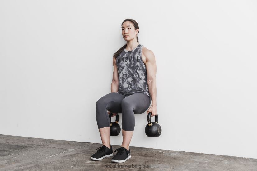 NOBULL débardeur col montant femme (tie-dye) blanc & noir88R8PT2022