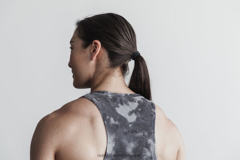 NOBULL débardeur col montant femme (tie-dye) blanc & noir88R8PT2022
