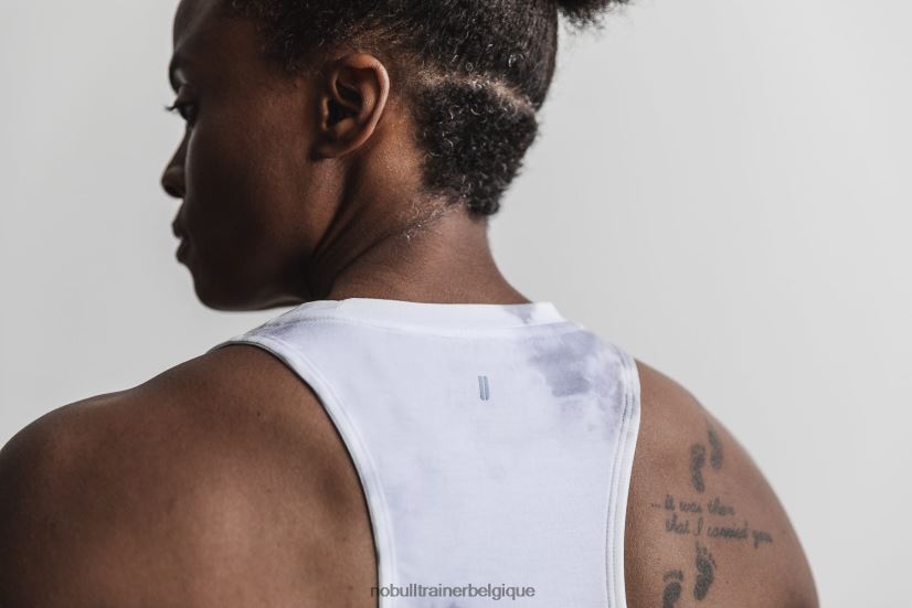 NOBULL débardeur col montant femme (tie-dye) blanc & nuage88R8PT2021