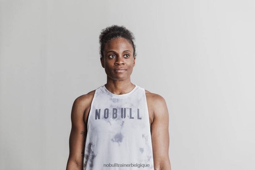 NOBULL débardeur col montant femme (tie-dye) blanc & nuage88R8PT2021