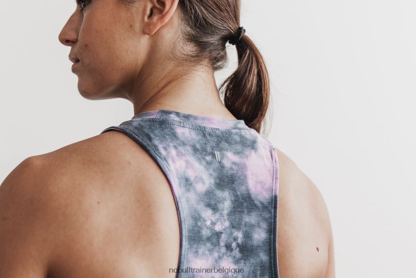 NOBULL débardeur col montant femme (tie-dye) rose & ardoise88R8PT2016