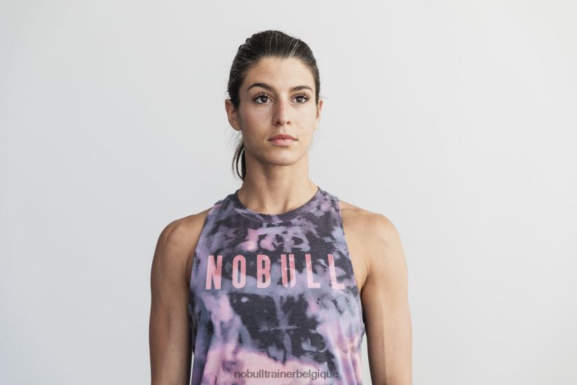 NOBULL débardeur col montant femme (tie-dye) rose & noir88R8PT2025