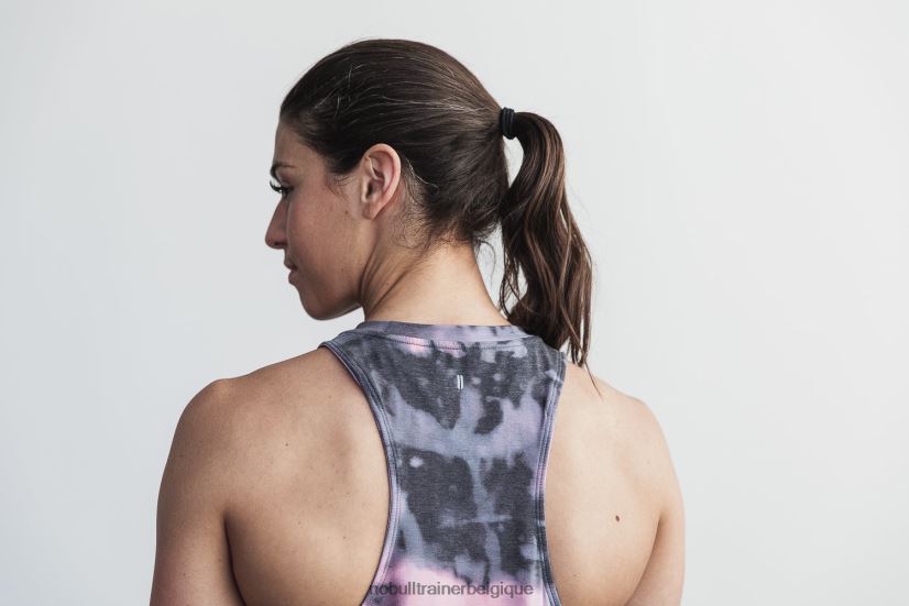 NOBULL débardeur col montant femme (tie-dye) rose & noir88R8PT2025