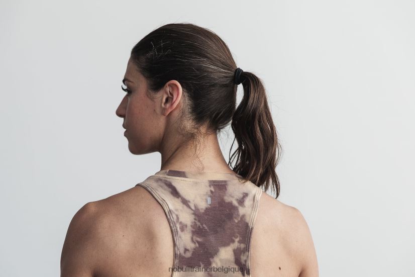 NOBULL débardeur col montant femme (tie-dye) tan & café88R8PT2023