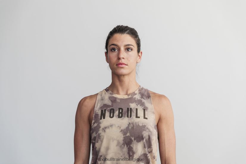 NOBULL débardeur col montant femme (tie-dye) tan & café88R8PT2023