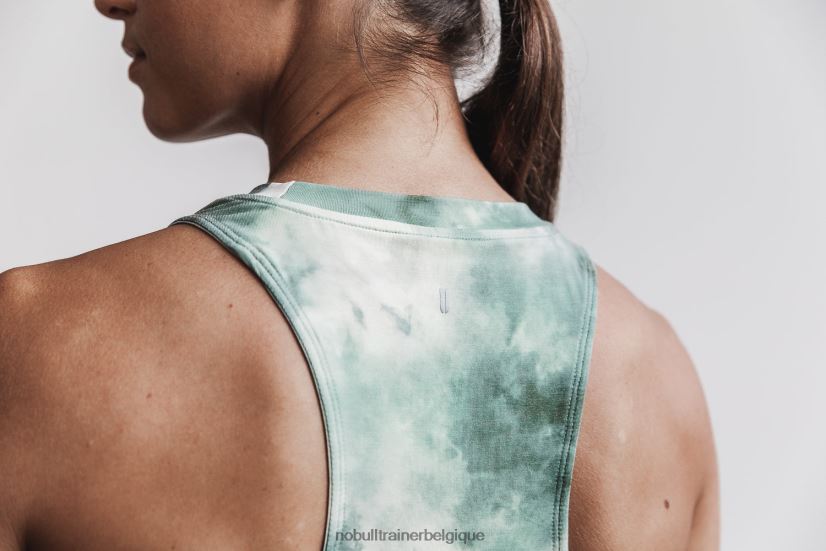 NOBULL débardeur col montant femme (tie-dye) vanille & vert armée88R8PT2017