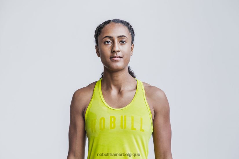 NOBULL débardeur dos nageur pour femme (camouflage néon) jaune88R8PT2577