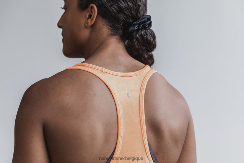 NOBULL débardeur léger texturé pour femme (camouflage néon) orange88R8PT2472