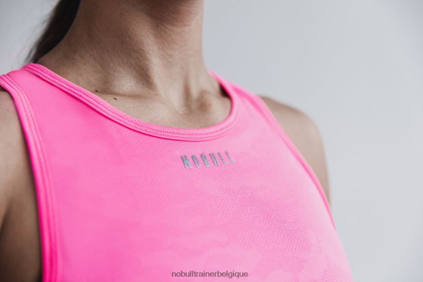 NOBULL débardeur léger texturé pour femme (camouflage néon) rose88R8PT2470