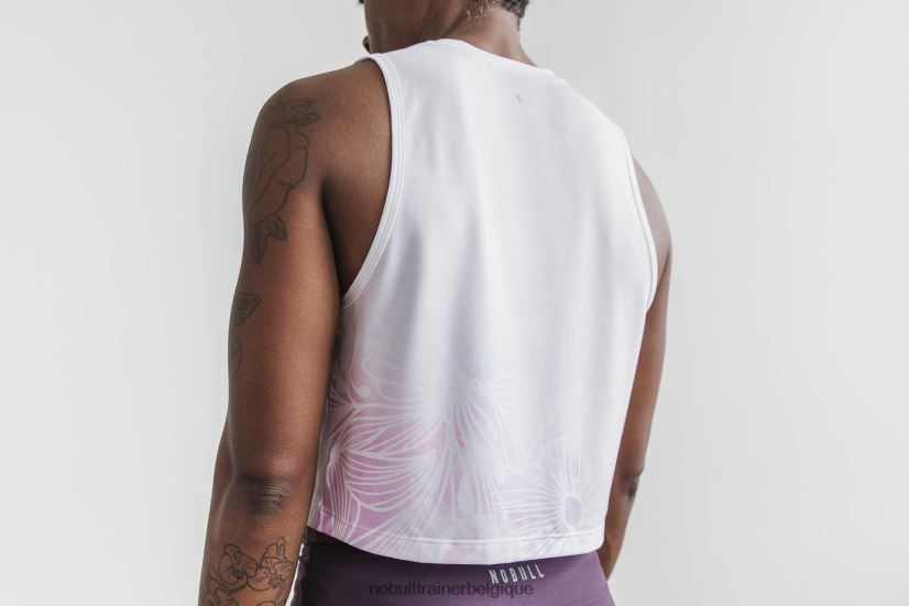 NOBULL débardeur musculaire femme (aquarelle florale) mûrier88R8PT2301