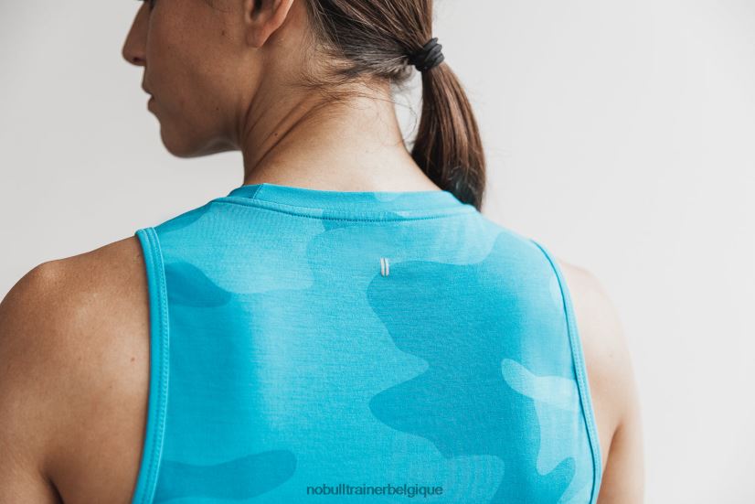 NOBULL débardeur musculaire pour femme (camouflage néon) bleu88R8PT2568