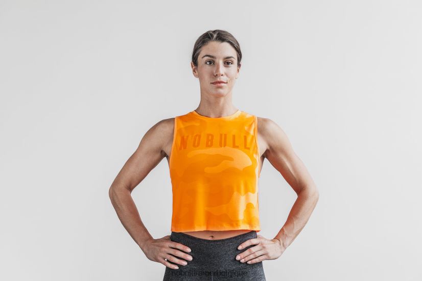 NOBULL débardeur musculaire pour femme (camouflage néon) orange88R8PT2569