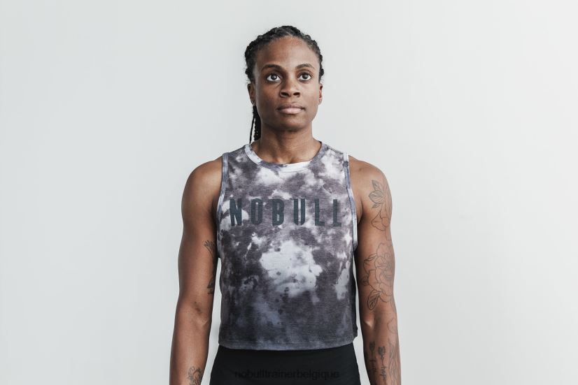 NOBULL débardeur musculaire pour femme (dip-dye) blanc et noir88R8PT2638 - Cliquez sur l'image pour la fermer