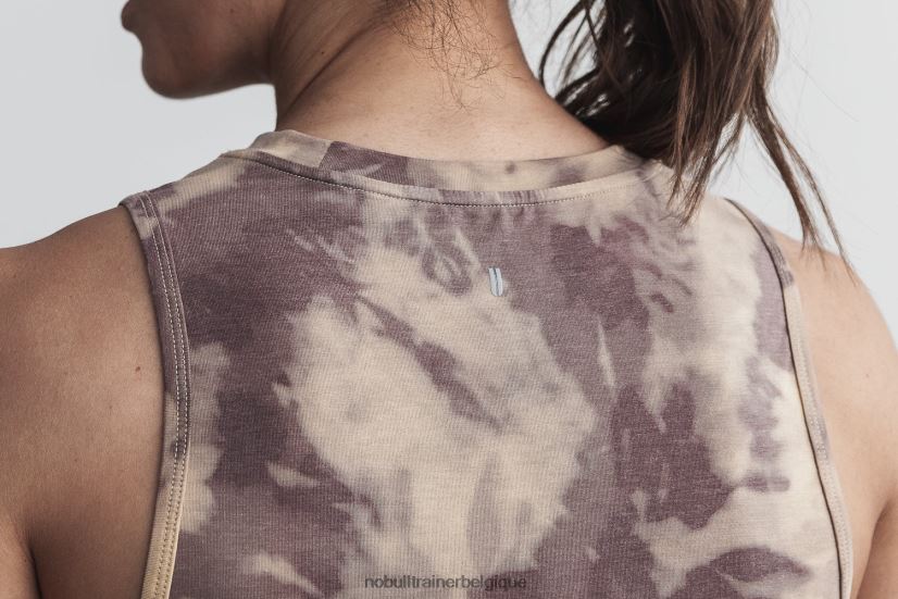 NOBULL débardeur musculaire pour femme (tie-dye) tan & café88R8PT2063