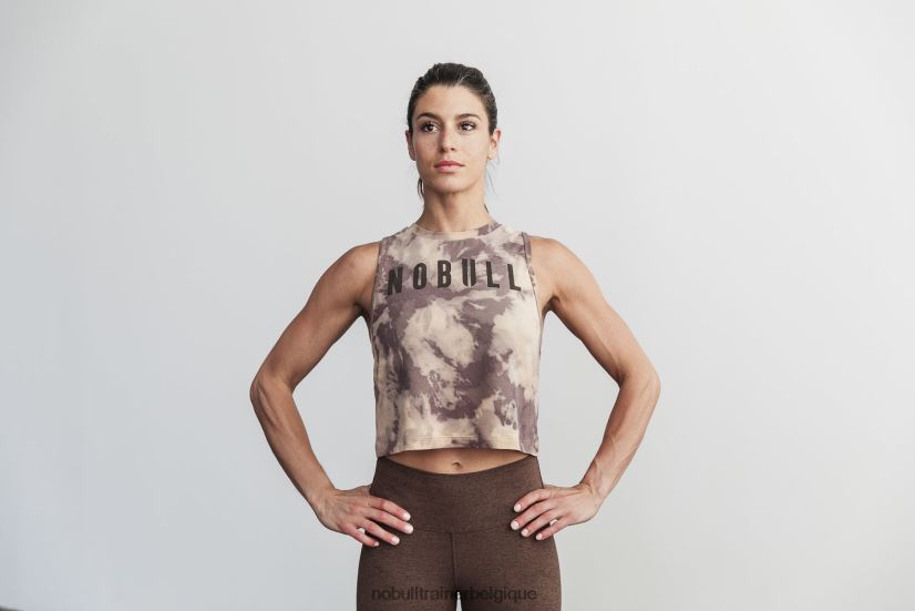 NOBULL débardeur musculaire pour femme (tie-dye) tan & café88R8PT2063