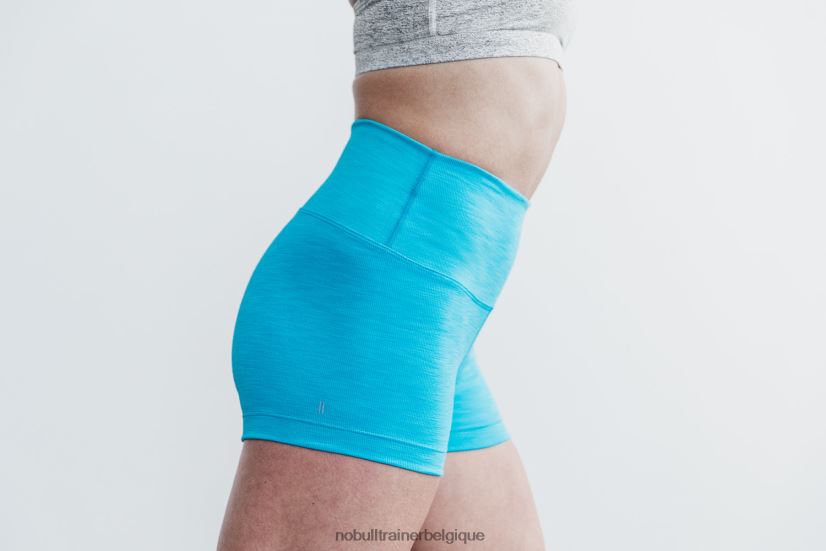 NOBULL short taille haute 2 (côte fluo) bleu88R8PT2381