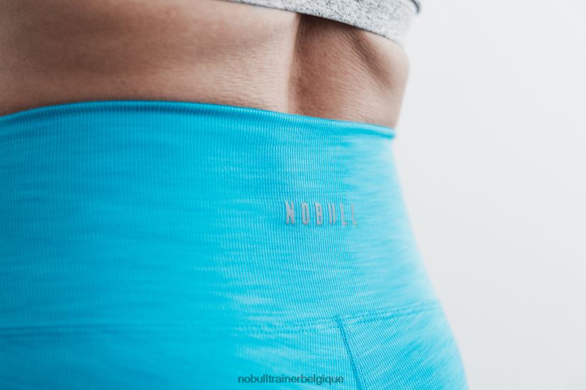 NOBULL short taille haute 2 (côte fluo) bleu88R8PT2381