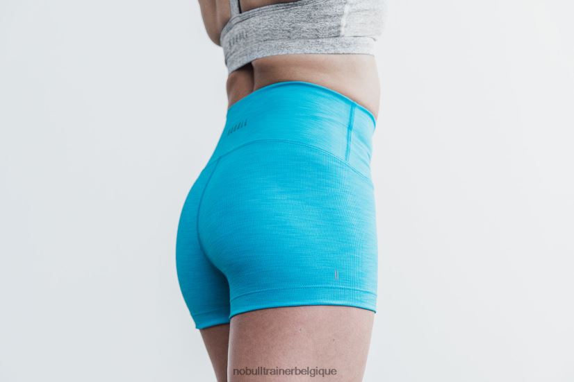 NOBULL short taille haute 2 (côte fluo) bleu88R8PT2381