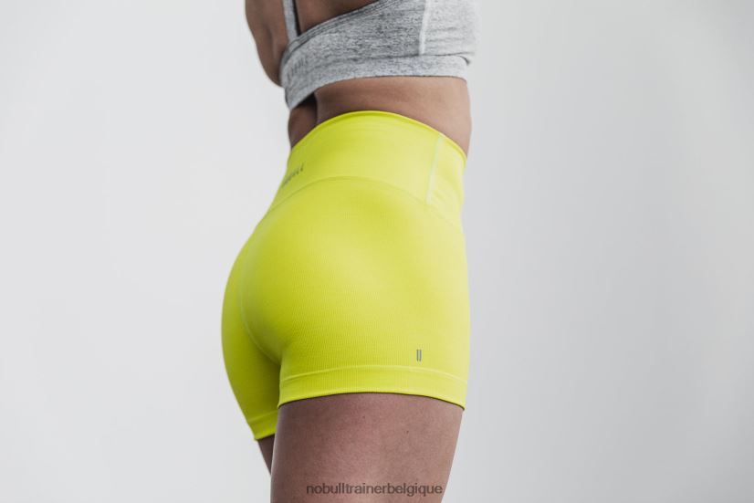 NOBULL short taille haute 2 (côte fluo) jaune88R8PT2383