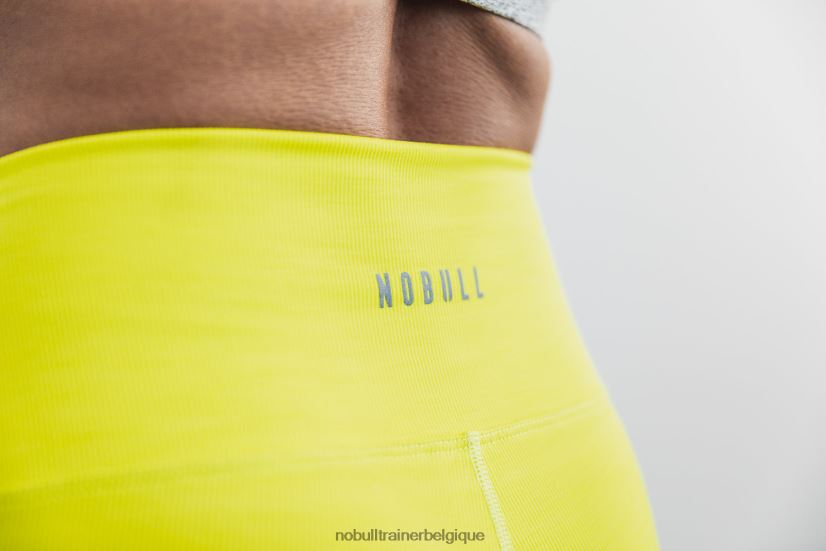 NOBULL short taille haute 2 (côte fluo) jaune88R8PT2383