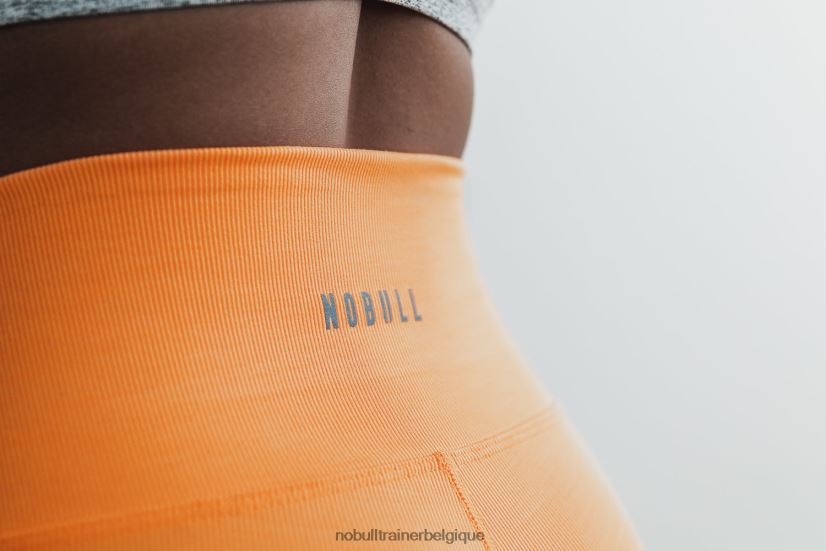 NOBULL short taille haute 2 (côte fluo) orange88R8PT2384