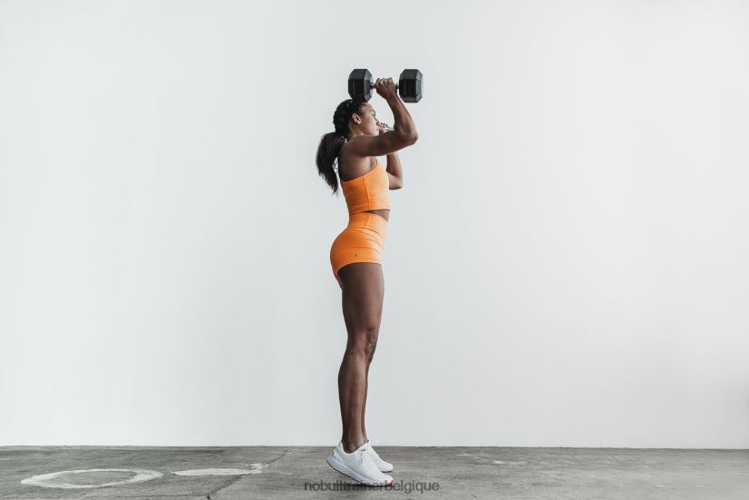 NOBULL short taille haute 2 (côte fluo) orange88R8PT2384