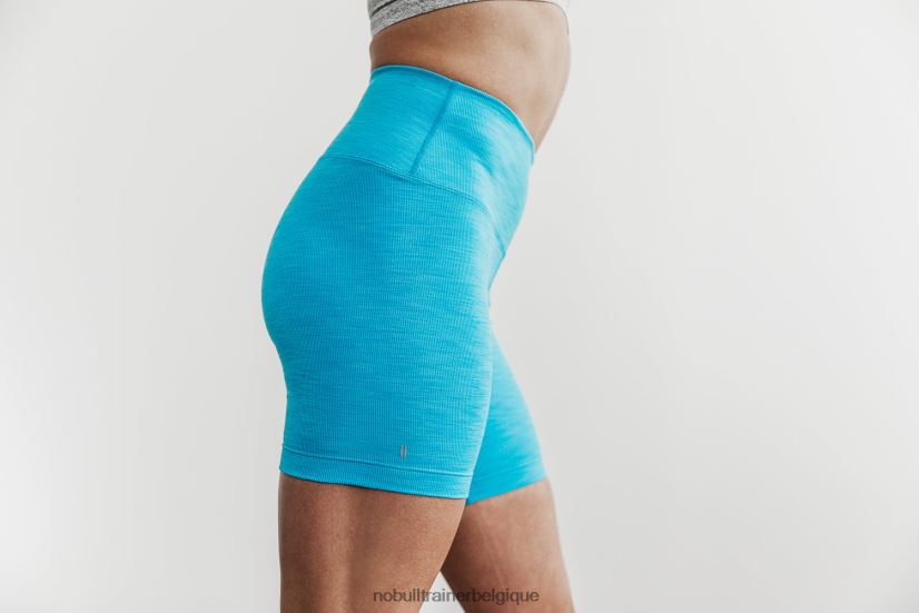 NOBULL short taille haute 6 (côte fluo) bleu88R8PT2502