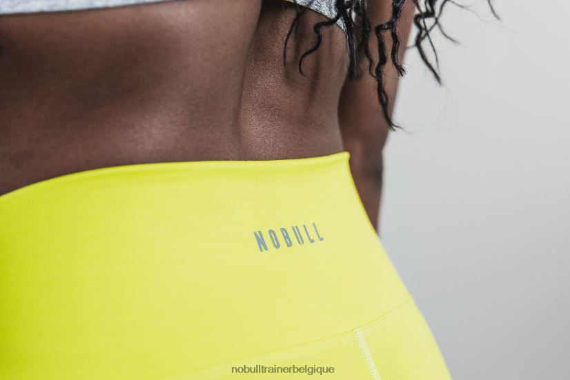 NOBULL short taille haute 6 (côte fluo) jaune88R8PT2503