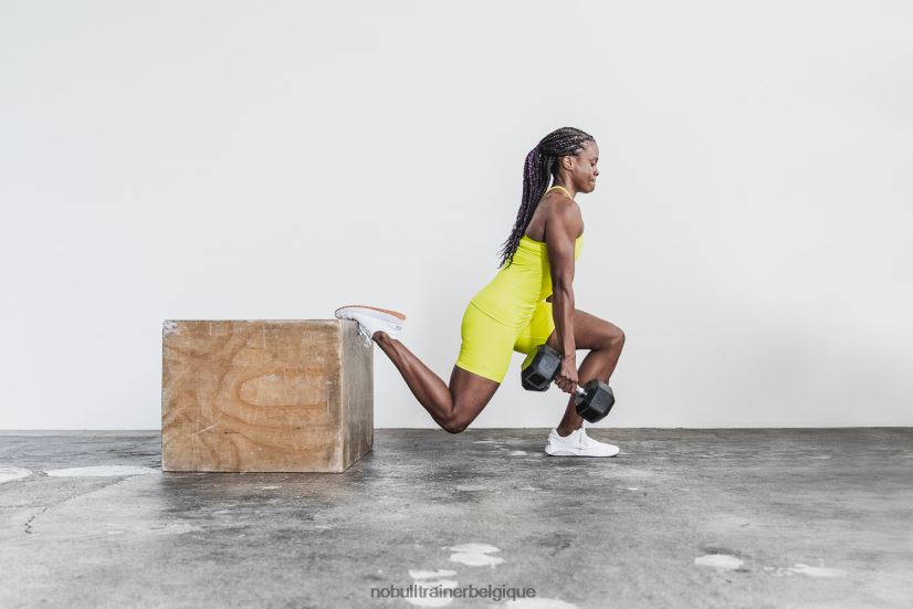 NOBULL short taille haute 6 (côte fluo) jaune88R8PT2503