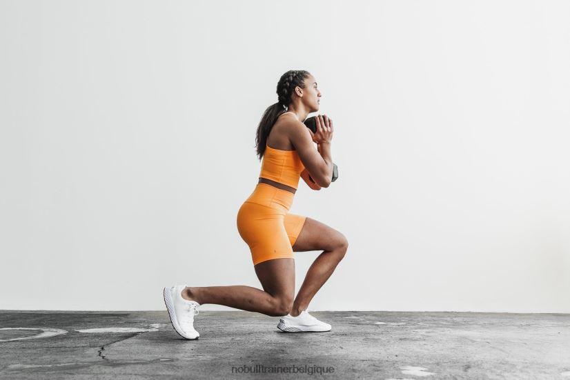 NOBULL short taille haute 6 (côte fluo) orange88R8PT2501