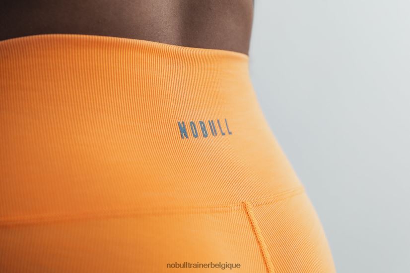 NOBULL short taille haute 6 (côte fluo) orange88R8PT2501