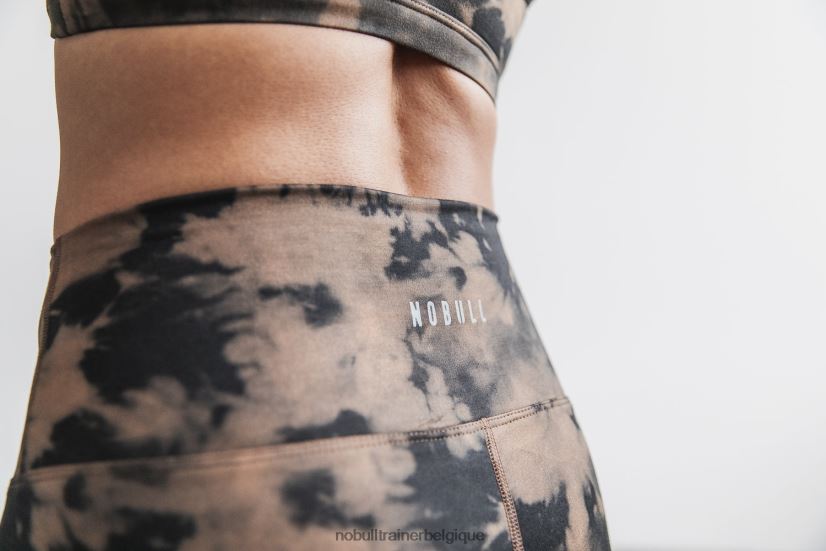 NOBULL short taille haute 6 (tie-dye) caramel88R8PT2146