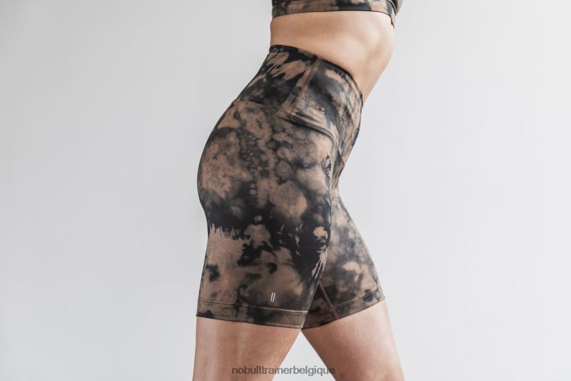 NOBULL short taille haute 6 (tie-dye) caramel88R8PT2146