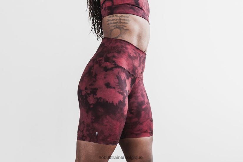 NOBULL short taille haute 6 (tie-dye) lave88R8PT2147