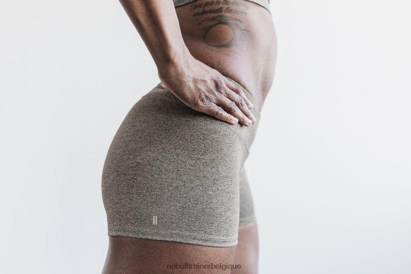 NOBULL short taille mi-haute 2 (peluche chiné) rock88R8PT2181