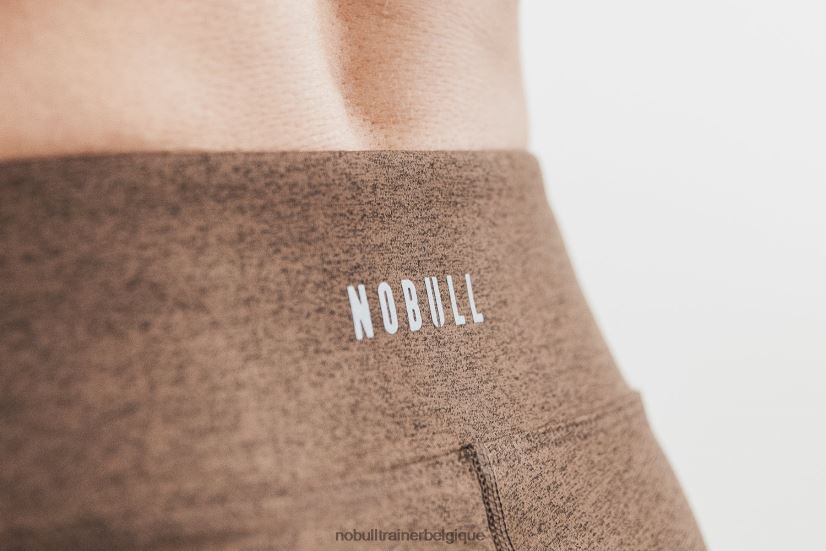 NOBULL short taille mi-haute 4 (peluche chiné) marron88R8PT1926