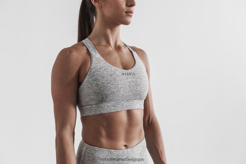 NOBULL soutien-gorge de sport Pace (peluche chiné)88R8PT1954