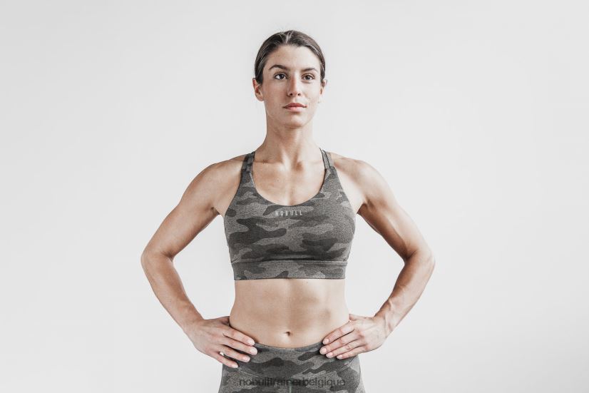 NOBULL soutien-gorge de sport Pace (peluche chiné) foncé88R8PT1956