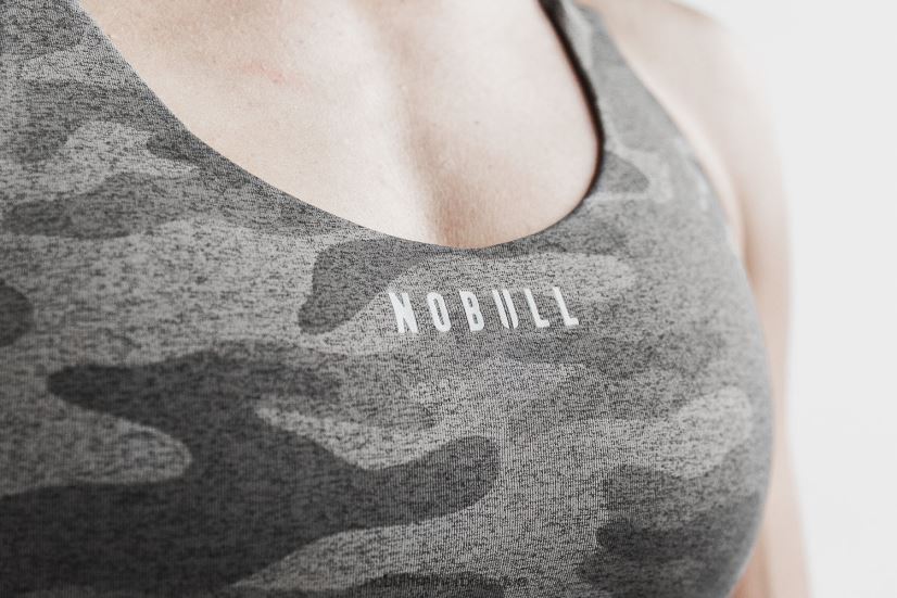 NOBULL soutien-gorge de sport Pace (peluche chiné) foncé88R8PT1956