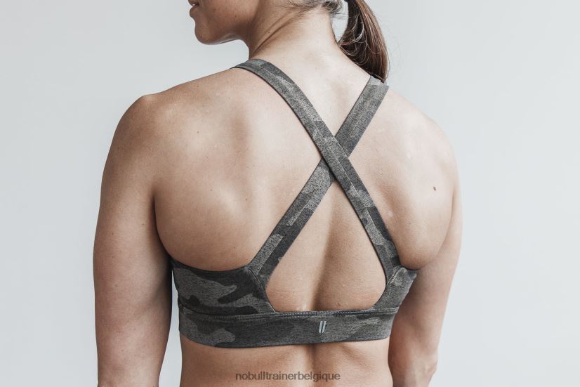 NOBULL soutien-gorge de sport Pace (peluche chiné) foncé88R8PT1956