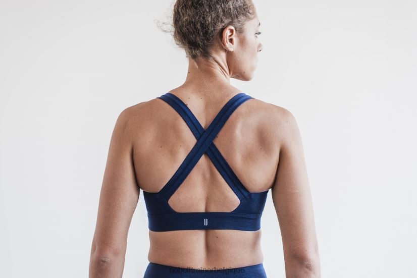 NOBULL soutien-gorge de sport Pace (peluche chiné) profond88R8PT1959